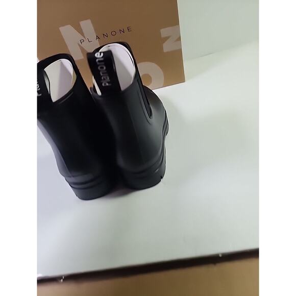 Rain Boots US Womens Size 6.5, Short, Black by PlanOne - Picture 5 of 7